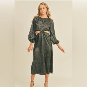 LUSH- Black cut out cocktail Dress